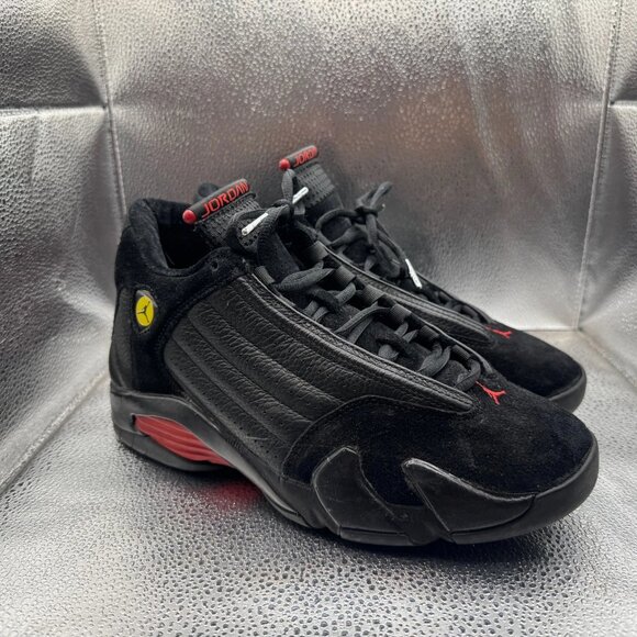 Size 8 Air Jordan 14 Retro Mens Black Red Athletic Shoes 311832-002 SEPARATION - Picture 1 of 11